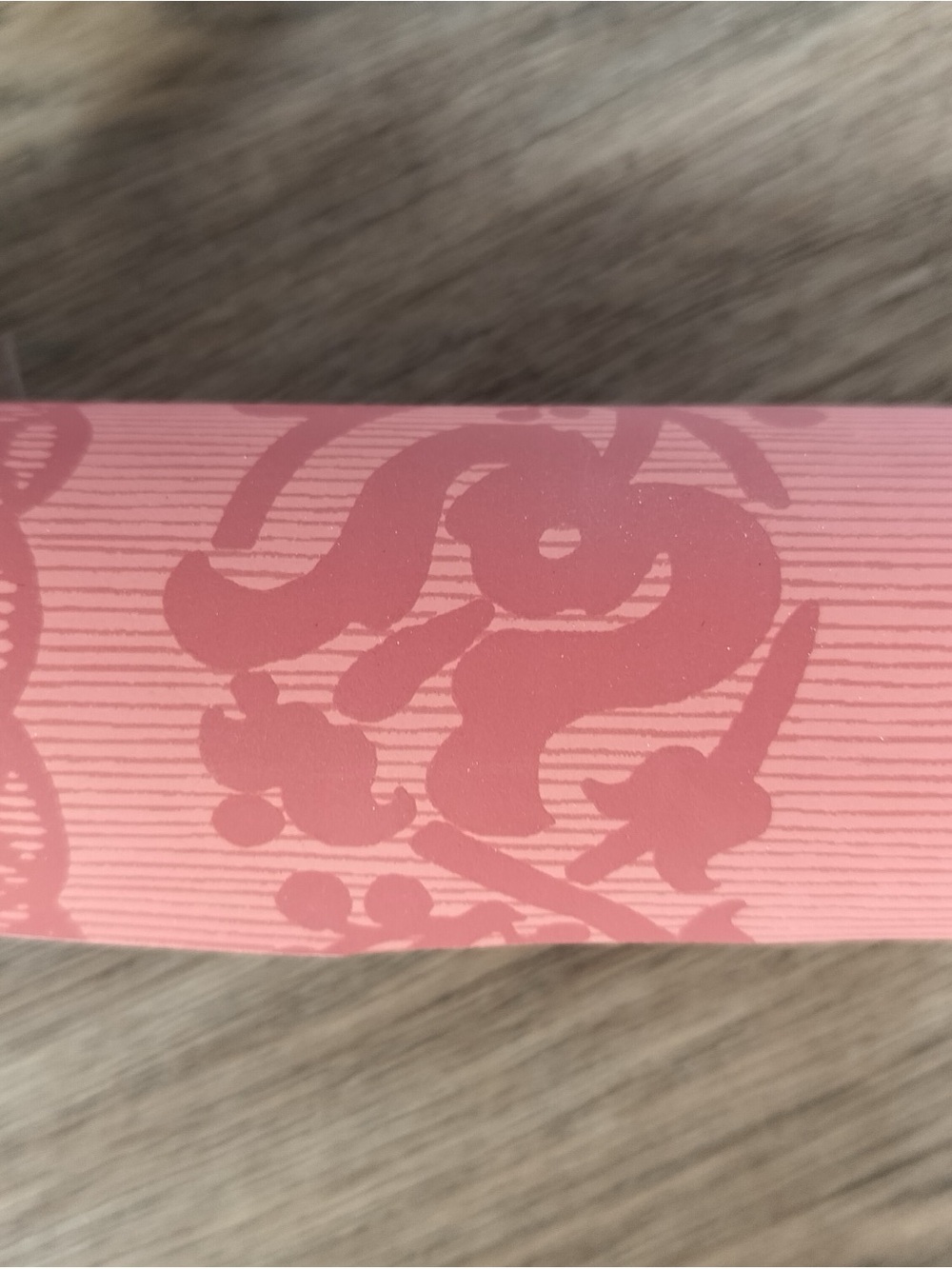 Thibaut Vintage Wallpaper T-4266 Coral Pink Damask Stripe Double Roll